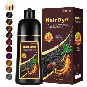 Instant Chestnut Brown Hair Dye Shampoo for Gray Hair 3 in 1, Natural Hair Color Shampoo for Women Men, Brown Hair Dye, Long- Lasting Hair Dye 16.9 Fl Oz (Chestnut brown), $23.99