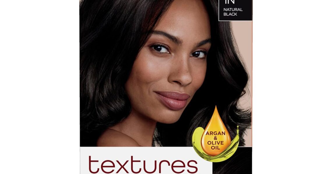 Clairol Textures & Tones Permanent Hair Dye, 1N Natural Black Hair Color, Pack of 1, $4.48