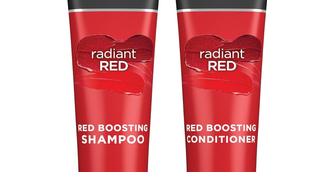 John Frieda Radiant Red Shampoo & Conditioner Bundle, Enhancing Shampoo & Conditioner, Helps Enhance Shades, with Pomegranate and Vitamin E, $22.99