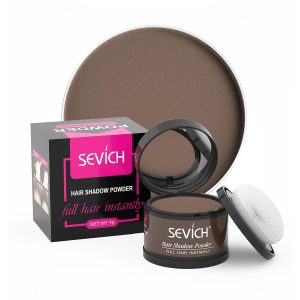 Sevich Hairline PowderInstantly Conceals Hair Loss, Root Touch up Powder, Hair Shadow Toppers for Women & Men, Touch Up for Thinning Gray Hair, Windproof & Sweatproof, Medium Brown, $13.99