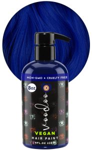 VOODOO Blue Hair Paint (Serenity) 8 Oz | Vegan & Cruelty-Free Blue Hair Dye | Ammonia, Sulfate & Paraben-Free | Intermixable Temporary Hair Dye | DIY Semi Permanent Hair Color (8 Oz), $16.99
