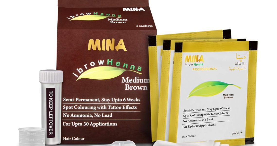 Mina ibrow Hair Color Medium Brown|Natural Spot coloring Hair Tinting Powder, Water and Smudge Proof | No Ammonia, No Lead with 100% Gray Converge|Vegan and Cruelty free, $12.10