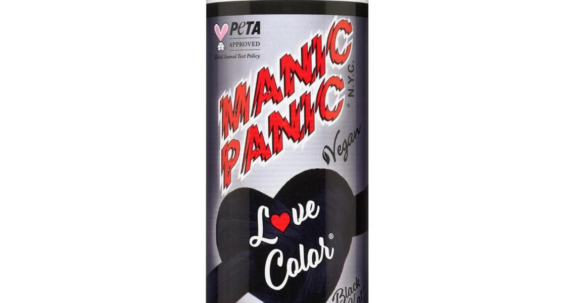 MANIC PANIC Cool-Toned Black Color Depositing Conditioner – Love Color Hair Conditioner Keeps Hair Vibrant, Nourished & Refreshed – Formulated with Shea Butter & Quinoa – Black Kat (8oz), $16.99