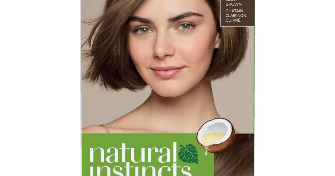 Clairol Natural Instincts Demi-Permanent Hair Dye, 6C Light Brown Hair Color, Pack of 1, $7.96