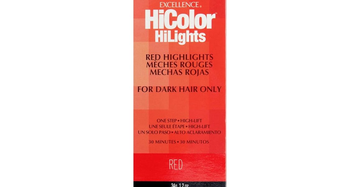 L’Oreal Technique HiColor Red HiLights Permanent Hair Color For Dark Hair – Intense Red Highlights, No Pre-Lightening Required, No-Drip Creme and Color Resists Fading, $13.60