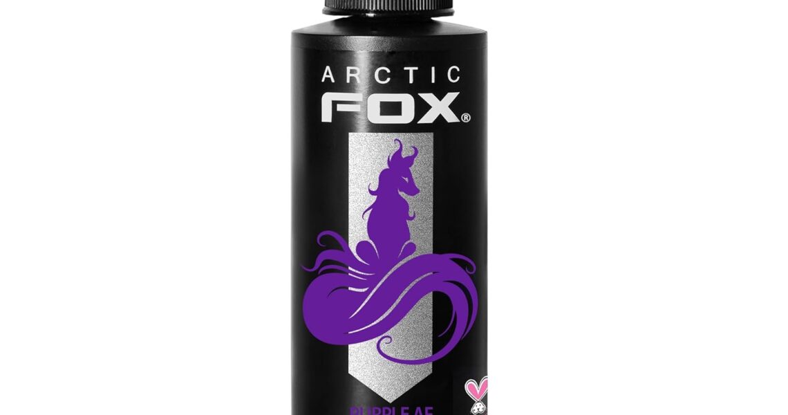 ARCTIC FOX Vegan and Cruelty-Free Semi-Permanent Hair Color Dye (4 Fl Oz, PURPLE AF), $13.99