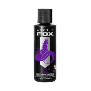 ARCTIC FOX Vegan and Cruelty-Free Semi-Permanent Hair Color Dye (4 Fl Oz, PURPLE AF), $13.99