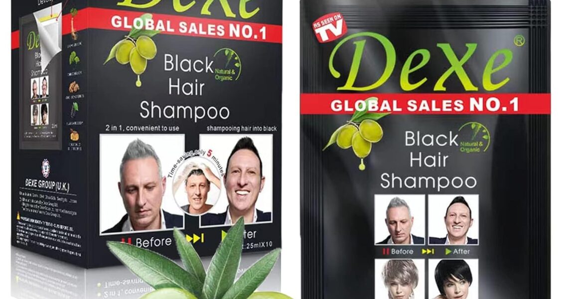 10 PCS Dexe Hair Shampoo Instant Hair Dye for Men Women, Black Color – Simple to Use – Hair Dye Permanent – Last 30 days – Natural Ingredients for Woman&Man, $9.99