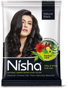 Nisha Henna Based Color Dye For Hair (0.3 Ounce (Pack of 6), Natural Black), $8.40