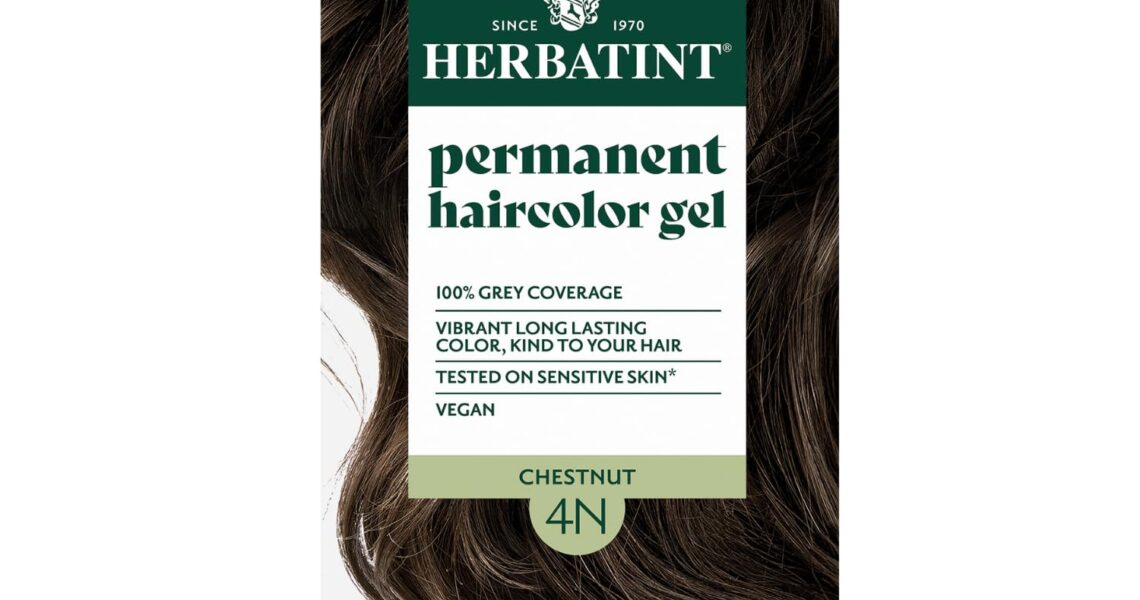 Herbatint Permanent Hair Dye – 4N Chestnut – For Up To 100% Gray Coverage of Resistant Gray Hair – Ammonia-Free, Alcohol-Free & Vegan – Salon Influenced Hair color 5.75 fl oz, $16.99