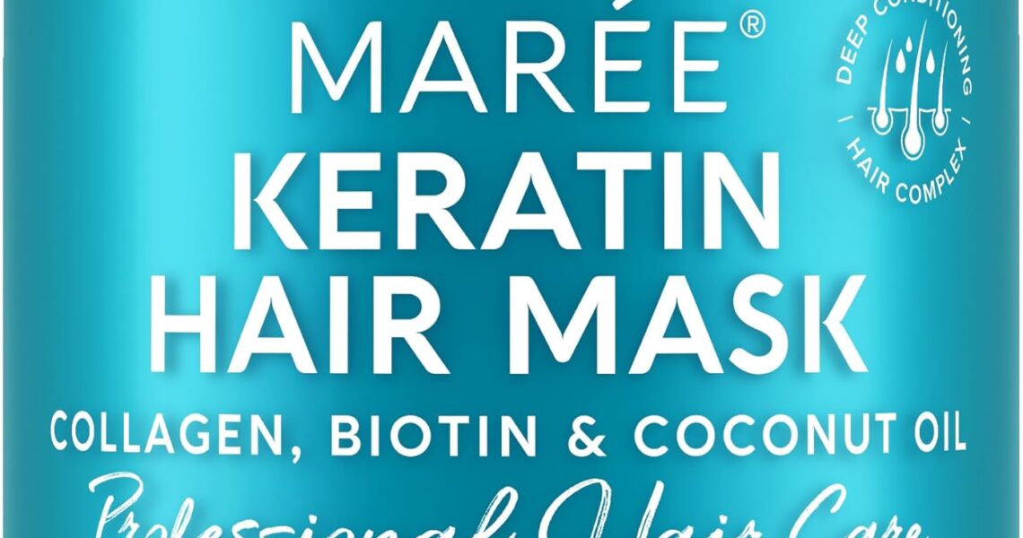 MAREE Hair Mask for Damaged Hair – Keratin Treatment Conditioner – Extremely Deep Conditioning Mask, Hydrating & Repairing, Keratina Mascarilla Para el Cabello, $24.95