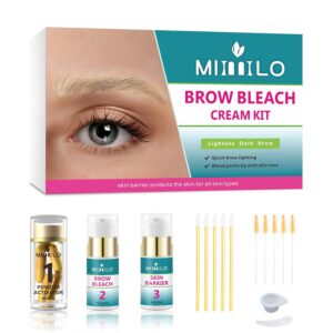 Brow Bleach Kit, Eyebrow Bleach, Brow Lightening Kit, Eyebrow Lightener, Brow Lightening, Gentle & Effective, Works for All Brow Types, Creates You a Lighter & Natural Brow Color, 5 Applications, $25.99