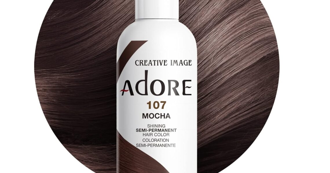 Adore Semi Permanent Hair Color – Vegan and Cruelty-Free Brown Hair Dye – 4 Fl Oz – 107 Mocha (Pack of 1), $8.99