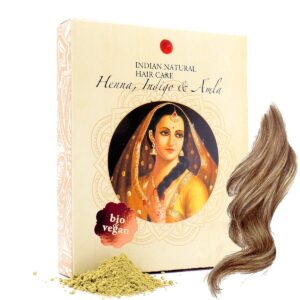Henna, Indigo & Amla Powder - Light Brown Hair Dye - Fresh & Pure Organic - 7oz - Indian Natural Hair Care, $14.99
