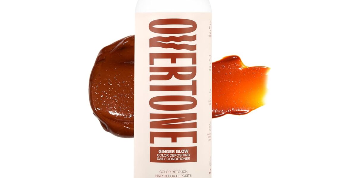 Overtone Haircare Daily Conditioner: 8 oz Semi-permanent Hair Conditioner With Shea Butter & Coconut Oil, Prevent Fading & Refresh Color, Safe, Vegan, Cruelty-Free: Ginger Glow, $18.00