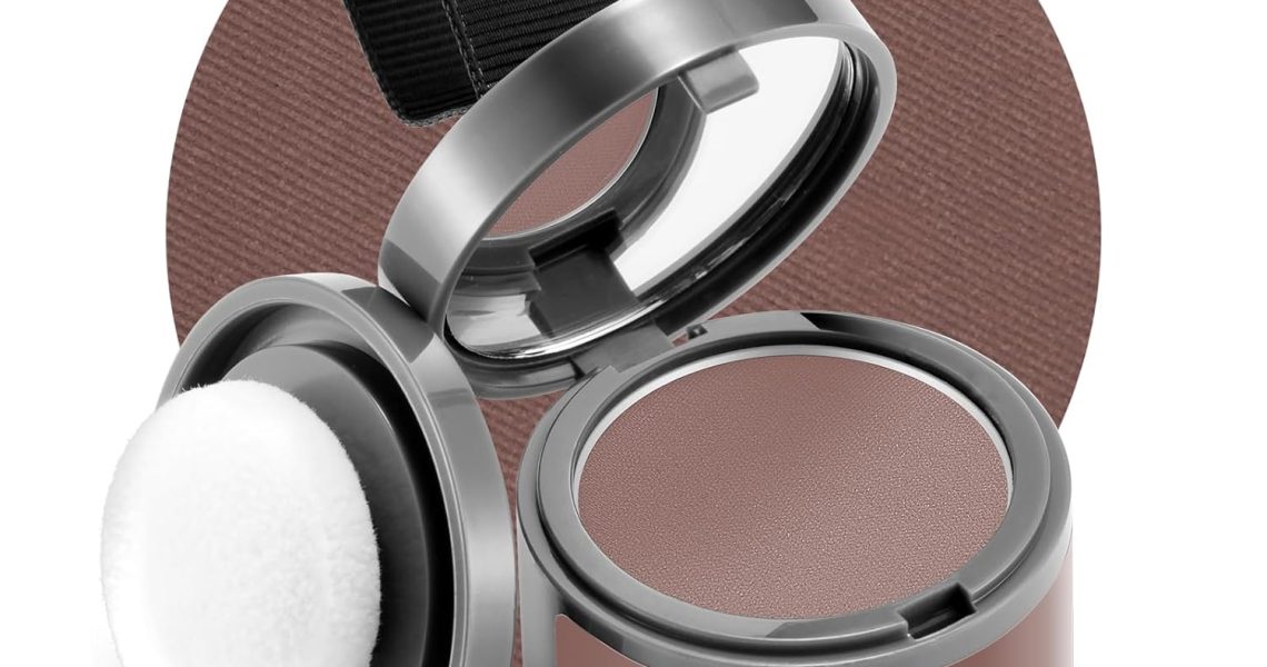 Root Touch Up Hair Color Powder for Gray Coverage and Thinning Hair – Auburn Hairline Shadow Powder for Women’s Eyebrows and Men’s Beard Lines, Bald Spots (Auburn), $7.98