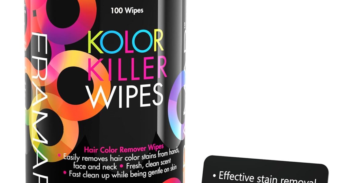 Framar Kolor Killer Wipes  Hair Dye Remover, Hair Color Remover  Wipes Dispenser of 100, $9.97