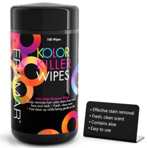 Framar Kolor Killer Wipes  Hair Dye Remover, Hair Color Remover  Wipes Dispenser of 100, $9.97