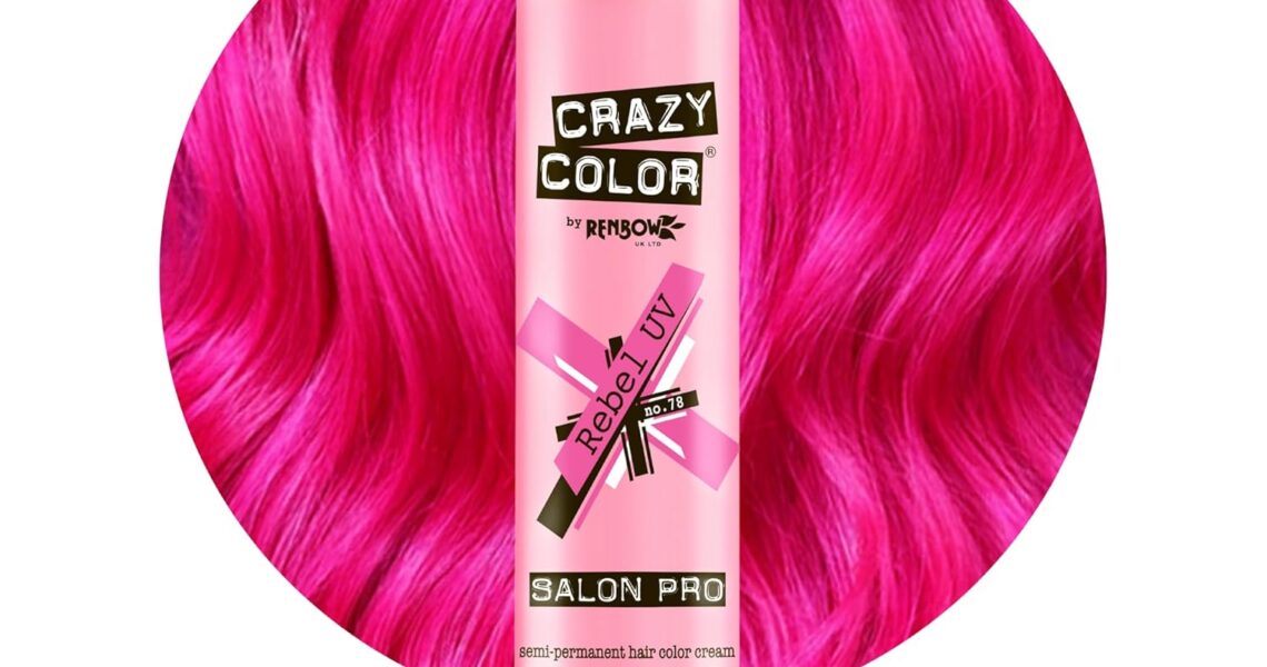 Crazy Color Crazy Color Salon Pro Semi Permanent Hair Color – 78 Rebel Hair Color Women 5.07 oz, $11.21