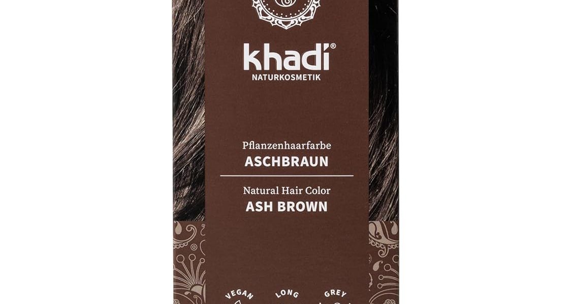 khadi ASH BROWN Natural Hair Color, 3.5oz, Plant based hair dye for matte, medium ash brown to intense coffee brown  without red undertones, 100% herbal, vegan, PPD & chemical free, for healthy hair., $21.99