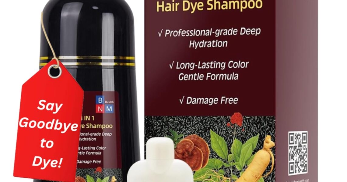 Hair Dye Shampoo for Gray Hair  3-in-1 Natural Color, Shampoo & Conditioner  Ammonia-Free, Long-Lasting  500ml  Quick & Easy Coverage for Men & Women (Coffee (Light Brown)), $22.99