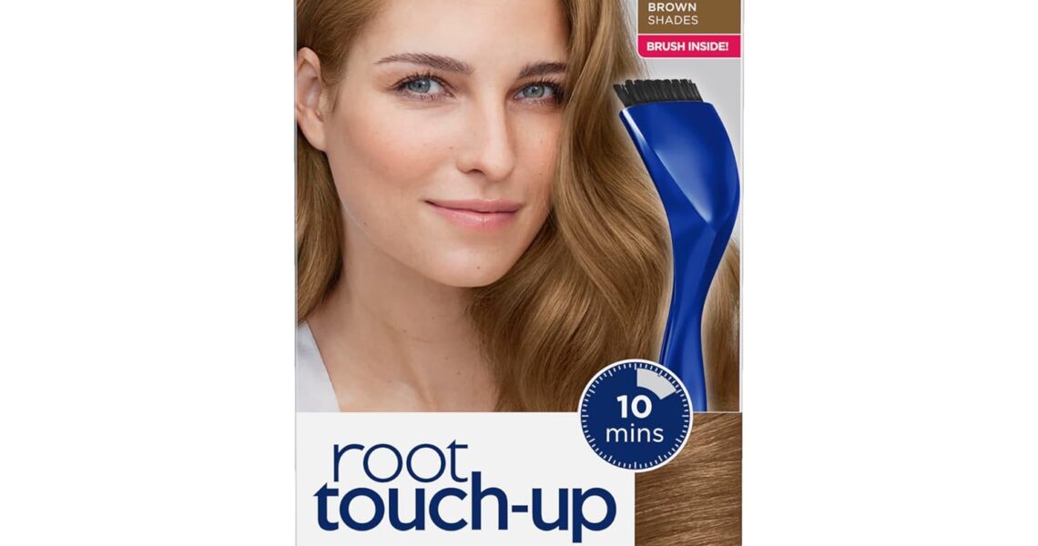 Clairol Root Touch-Up by Nice’n Easy Permanent Hair Dye, 6.5G Lightest Golden Brown Hair Color, Pack of 1, $10.49