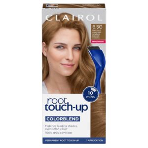 Clairol Root Touch-Up by Nice'n Easy Permanent Hair Dye, 6.5G Lightest Golden Brown Hair Color, Pack of 1, $10.49