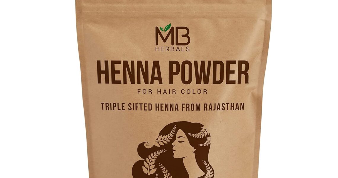 MB Herbals 100% Pure & Natural Henna Powder 100 Grams / 3.5 oz For Hair Color | For Natural Orange-Red Hair Color | Triple Sifted | No Preservatives, $5.99