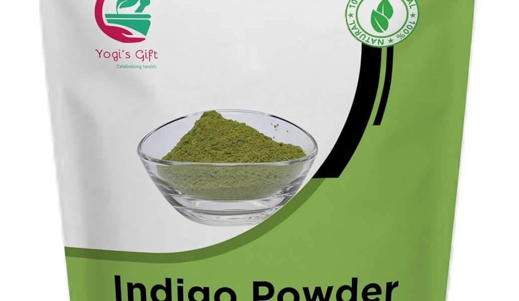 500 GRAMS | 100% Pure INDIGO POWDER for Hair (1.2LB /17.6 oz) | Ideal for Black and Dark Hair | Indigofera Tinctoria | Black Henna | Natural Hair color | Yogi’s Gift, $12.99