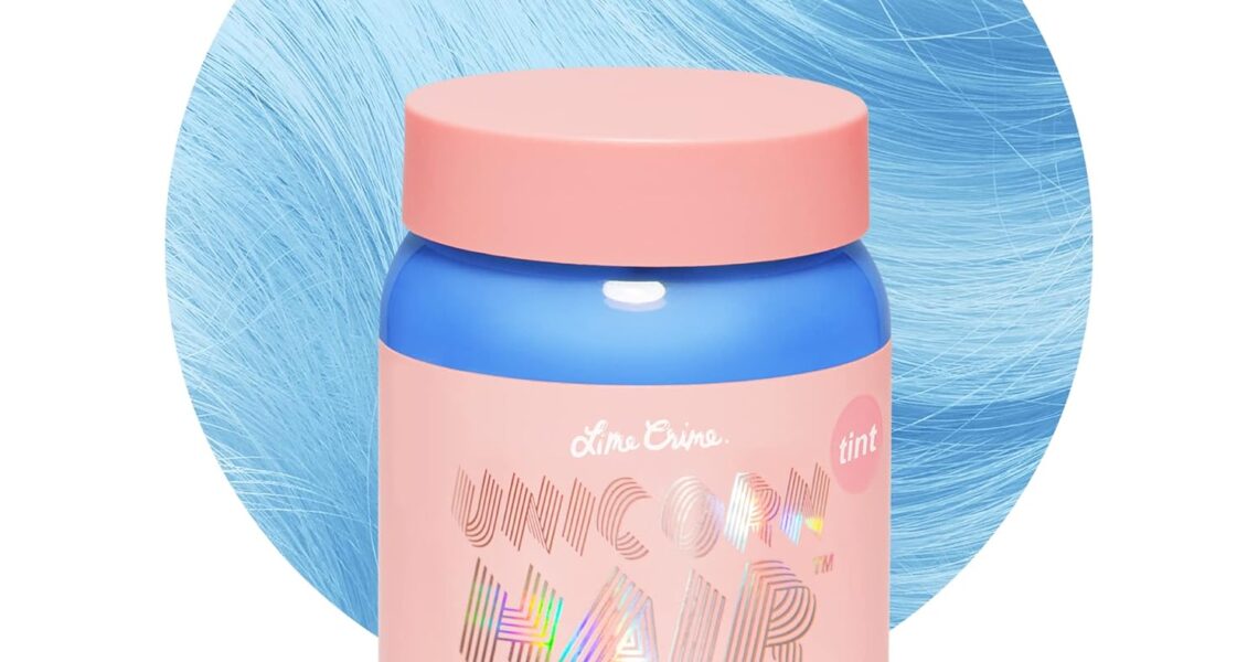 Lime Crime Pastel Colored Unicorn Hair Tint, Powder (Powder Blue) – Damage-Free Semi-Permanent Hair Color Conditions & Moisturizes – Temporary Hair Dye Kit Has Sugary Citrus Vanilla Scent – Vegan, $16.99