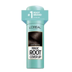 L'Oreal Paris Root Cover Up Temporary Gray Concealer Spray, Hair Color Spray with Filling & Thickening Coverage, Dark Brown, Packaging May Vary, $11.99