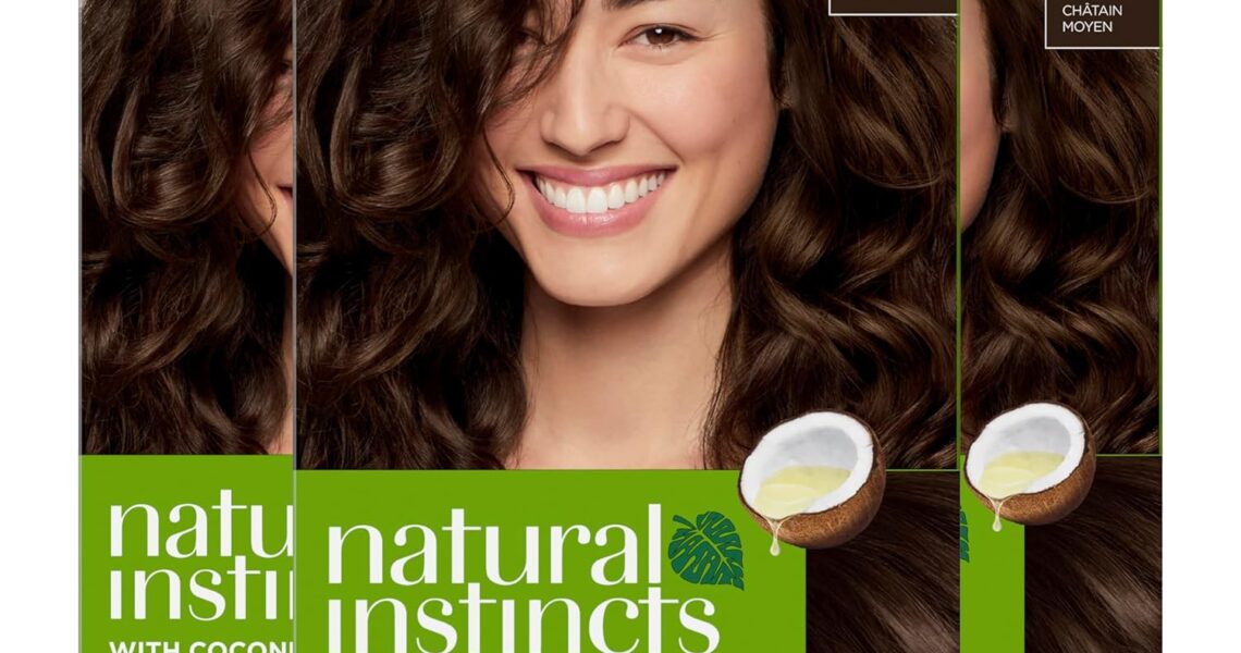 Clairol Natural Instincts Demi-Permanent Hair Dye, 5 Medium Brown Hair Color, Pack of 3, $25.47