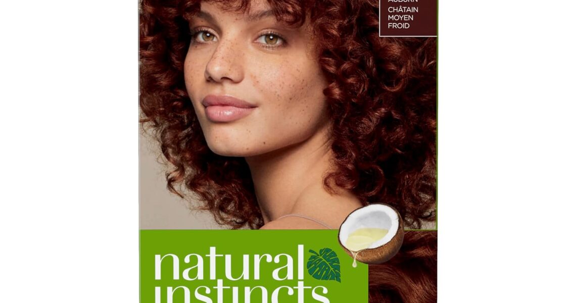 Clairol Natural Instincts Demi-Permanent Hair Dye, 5R Medium Auburn Hair Color, Pack of 1, $7.98