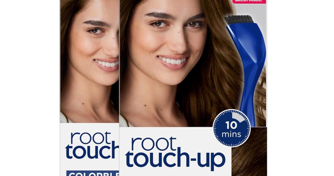 Clairol Root Touch-Up by Nice’n Easy Permanent Hair Dye, 5 Medium Brown Hair Color, Pack of 2, $16.98