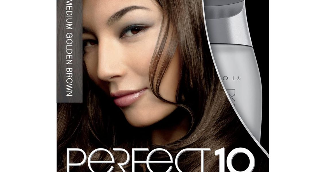 Clairol Nicen Easy Perfect 10 Permanent Hair Dye, 5G Medium Golden Brown Hair Color, Pack of 1, $13.49