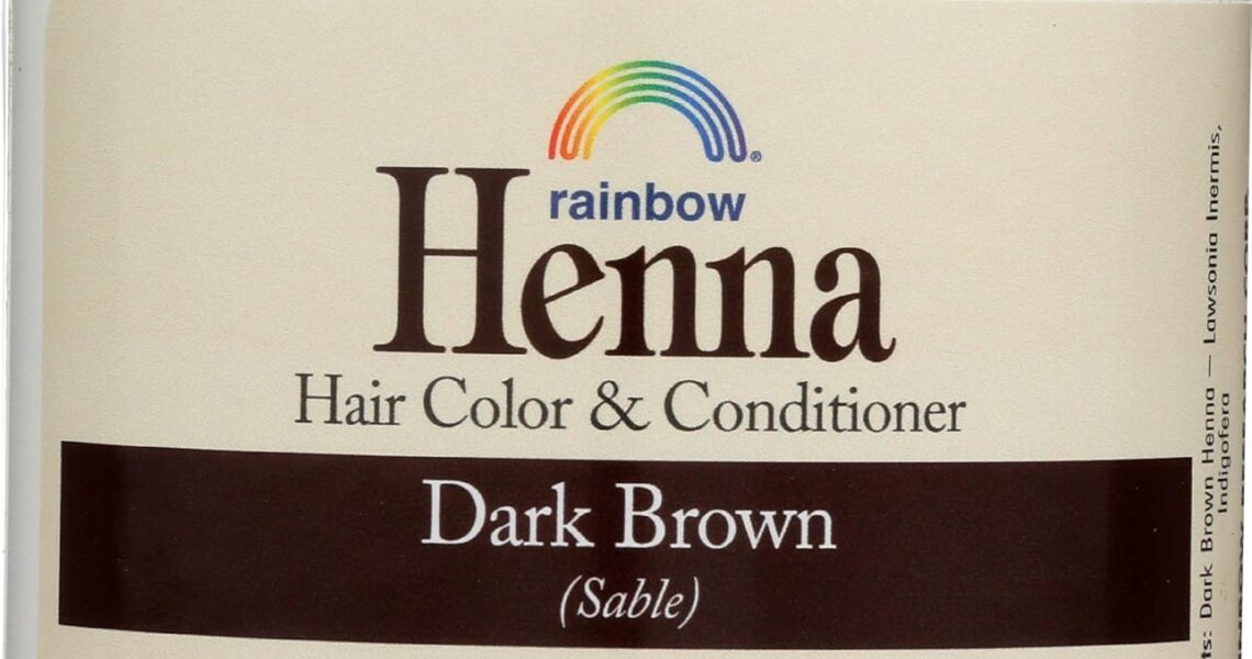 Rainbow Research Henna Hair Color and Conditioner, Dark Brown, 4 Ounce, $9.67