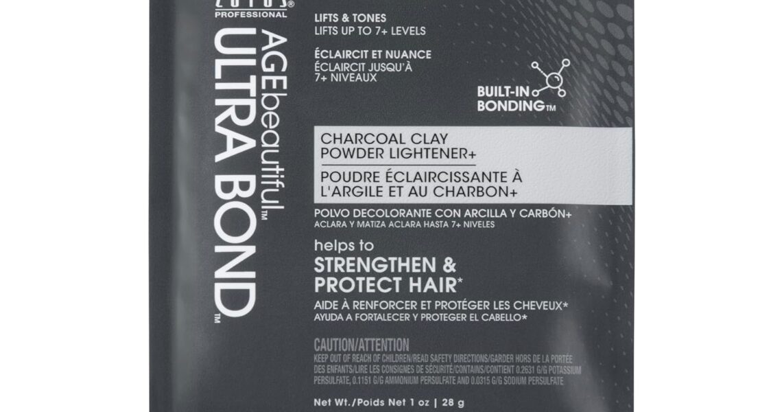 AGE beautiful Charcoal Clay Powder Hair Lightener with Ultra Bond Building | Strengthens, Protects & Nourishes | Lifts up to 7+ Levels | Lightens & Tones in One-Step, $7.00