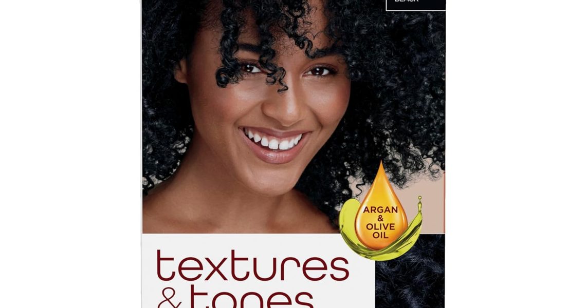 Clairol Textures & Tones Permanent Hair Dye, 1B Silken Black Hair Color, Pack of 1, $4.48