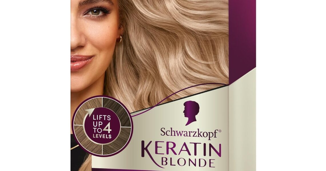 Schwarzkopf Keratin Blonde Hair Dye Pearl Blonde 11.4, Hi-Lift Permanent Color, 1 Application – Hair Color Enriched with Keratin, Lightens up to 4 Levels and Protects Hair from Breakage*, $11.97