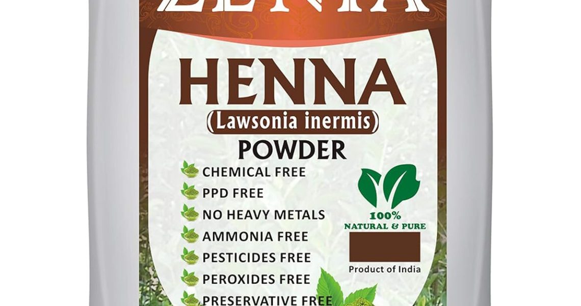 Zenia 100% Pure & Natural Henna Powder (Lawsonia Inermis) | 454 grams (1 lb) | Orange-Red Hair Color | Triple Sifted | Fresh from Rajasthan | No Chemicals, No Additives, $9.99