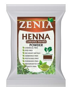 Zenia 100% Pure & Natural Henna Powder (Lawsonia Inermis) | 454 grams (1 lb) | Orange-Red Hair Color | Triple Sifted | Fresh from Rajasthan | No Chemicals, No Additives, $9.99