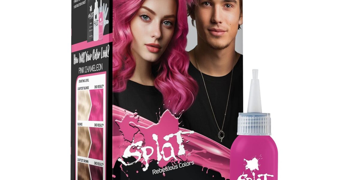 Splat | Complete Kit | Hair Dye | Semi-Permanent | Long Lasting | Vegan and Cruelty-Free (Pink Chameleon), $12.99