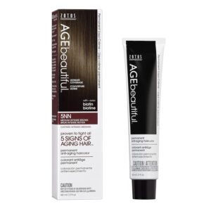 AGE beautiful Permanent Hair Color Dye Liqui Creme | 100% Gray Coverage | Anti-Aging Haircolor | Biotin for Thicker, Fuller Hair | Professional Salon Coloring, $12.00