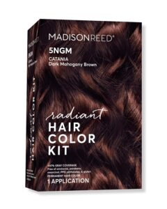 Madison Reed Radiant Hair Color Kit, Dark Cinnamon Brown for 100% Gray Coverage, Ammonia-Free, 5NGM Catania Brown, Permanent Hair Dye, Pack of 1, $34.00