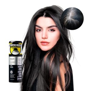 RED by Kiss 1.5OZ. Tintation Temporary Hair Color Spray, Instant Gray Root Cover Up, Water-Resistant, Smudge-Proof, Hairline & Barber Touch-Up, Quick Dry, Travel Size Spray (Black), $4.99