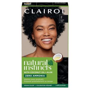 Clairol Natural Instincts Demi-Permanent Hair Dye, 2 Black Hair Color, Pack of 1, $7.98