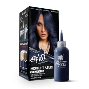 Splat Midnight Azure Semi-Permanent Blue Hair Color Kit No Bleach, Vegan, Cruelty Free, $10.00