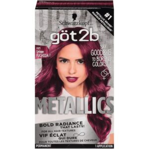 Got2b Metallics Permanent Hair Color, M85 Urban Fuchsia, $11.97