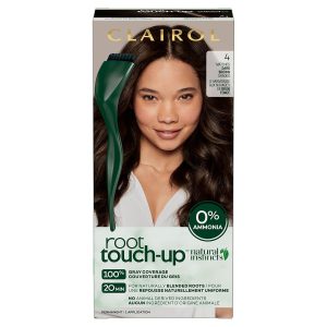 Clairol Root Touch-Up by Natural Instincts Permanent Hair Dye, 4 Dark Brown Hair Color, Pack of 1, $8.49
