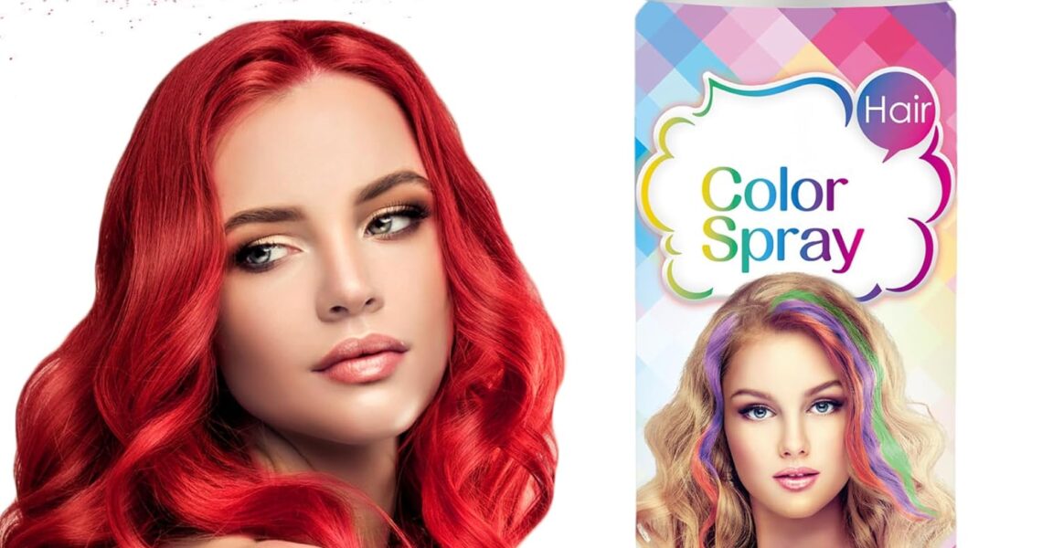 AIUEO Temporary Hair Color Spray Temporary Hair Dye, 1-Day Washable Hair Color Spray Red Hair Spray for Christmas Party Halloween Cosplay-Fired Red,120 ml, $9.98